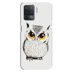 Чохол з пташками на OPPO Reno 5 Lite (VPrint) (Мила Сова)