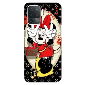 Чехол Disney Mouse OPPO Reno 5 Lite (PREMIUMPrint) (Минни peace)