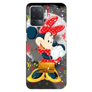 Чехол Disney Mouse OPPO Reno 5 Lite (PREMIUMPrint) (Minni с бантиком)