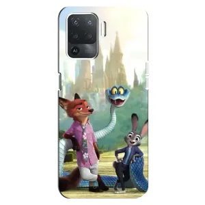 Чехол Зоотрополіс на OPPO Reno 5 Lite (Герои мультфильма Зверополис)