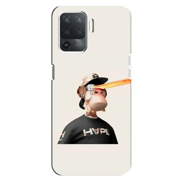 Чехол с принтом «обезьяна NFT в очках» для OPPO Reno 5 Lite Чехол с принтом «обезьяна NFT в очках» для OPPO Reno 5 Lite