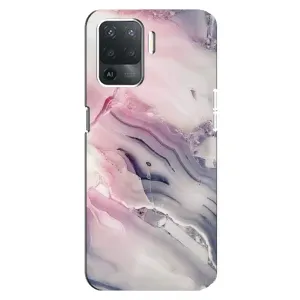 Мраморний чехол на OPPO Reno 5 Lite (VPrint) (Пурпурний Мрамор)