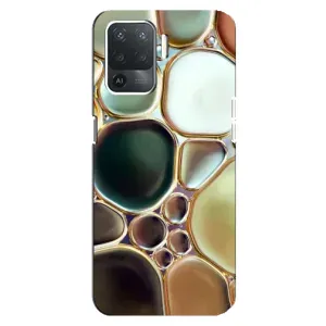 Мраморний чехол на OPPO Reno 5 Lite (VPrint) (Радужний Мрамор)