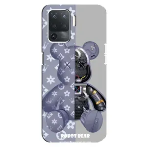 Крутые Чехлы Луи Виттон для OPPO Reno 5 Lite (AlphaPrint) (Робот Мишка)