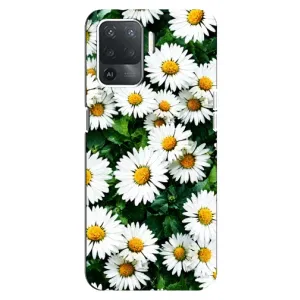 Чохол з картинкою (Стильні) OPPO Reno 5 Lite 
				 літерами та цифрами українською: ОППО Рено 5 Лайт - (AlphaPrint) (Ромашки)