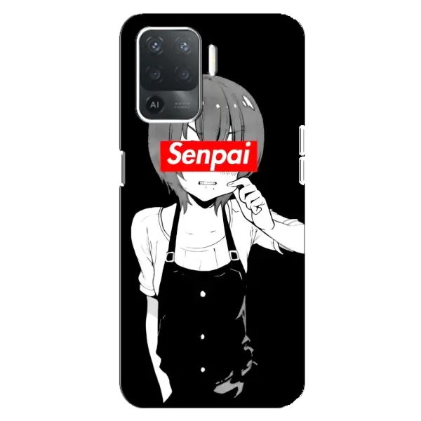 Чехол с принтом «Senpai» для OPPO Reno 5 Lite