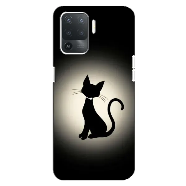 Чехол с принтом «Силуэт котика» для OPPO Reno 5 Lite Чехол с принтом «Силуэт котика» для OPPO Reno 5 Lite