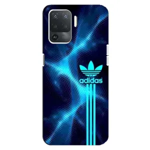 Чохли Адидас для OPPO Reno 5 Lite (AlphaPrint) (Синій Адідас)
