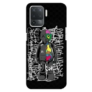 Чехлы для OPPO Reno 5 Lite - Bearbrick Louis Vuitton (PREMIUMPrint) (Стиль Bearbrick)
