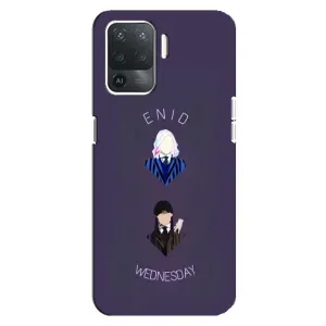 Чехлы Венсдей на OPPO Reno 5 Lite Уэнсдей (AlphaPrint) (Уэнздей и подруга)