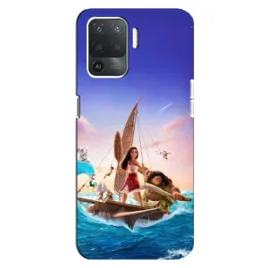 Чехол с мультфильмом Моана OPPO Reno 5 Lite (Команда Ваяна Мауи)