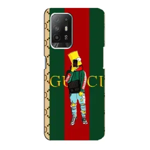 Бренднові Чохли для Oppo Reno 5z - (PREMIUMPrint) (Барт ГУЧЧІ)