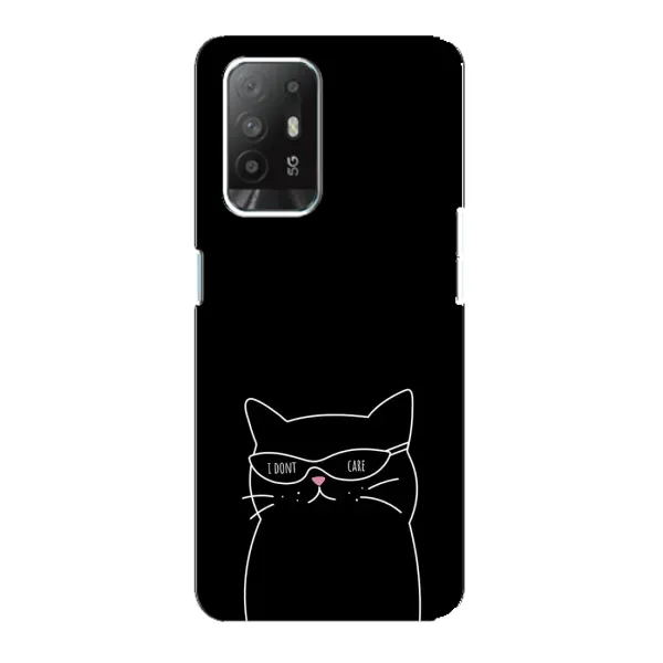 Чохол з принтом «Байдужий кіт» для OPPO Reno 5z