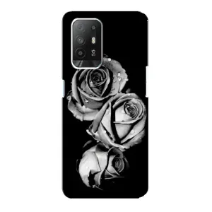 Чохол з картинкою (Стильні) OPPO Рeнo 5з - (AlphaPrint) (Чорна троянда)