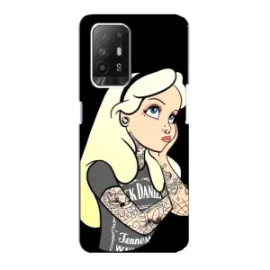 Чехол с печатью для Oppo Reno 5z - (Мода) (AlphaPrint) (Девочка в тату)