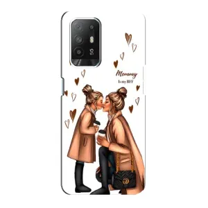 Чехол с печатью для Oppo Reno 5z - (Мама с ребенком) (AlphaPrint) (Дочка и мама)