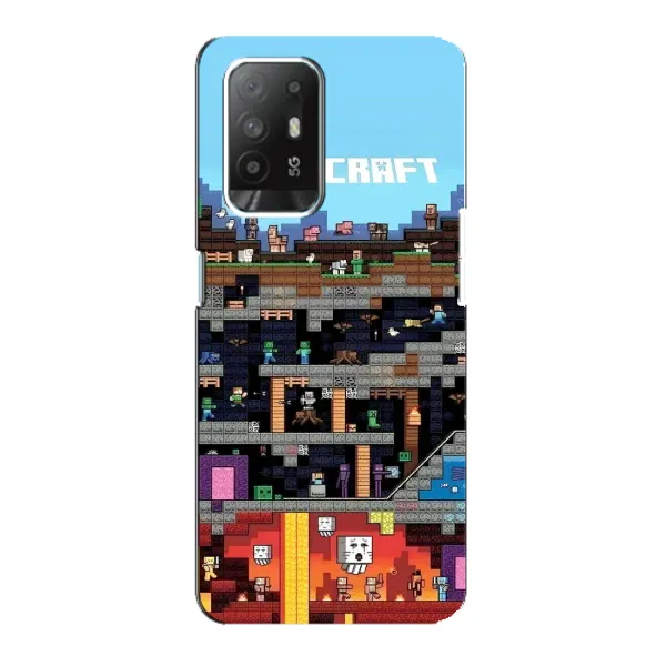 Чехол с принтом «фон Minecraft» для OPPO Reno 5z Чехол с принтом «фон Minecraft» для OPPO Reno 5z