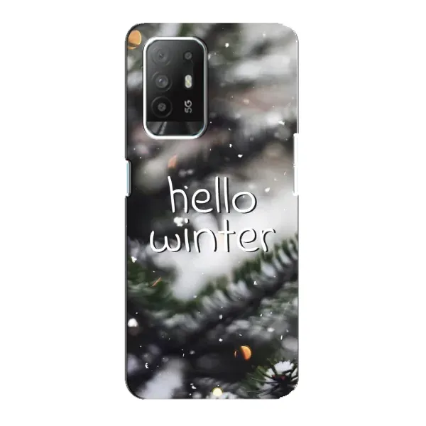 Чехол с принтом «Hello winter» для OPPO Reno 5z
