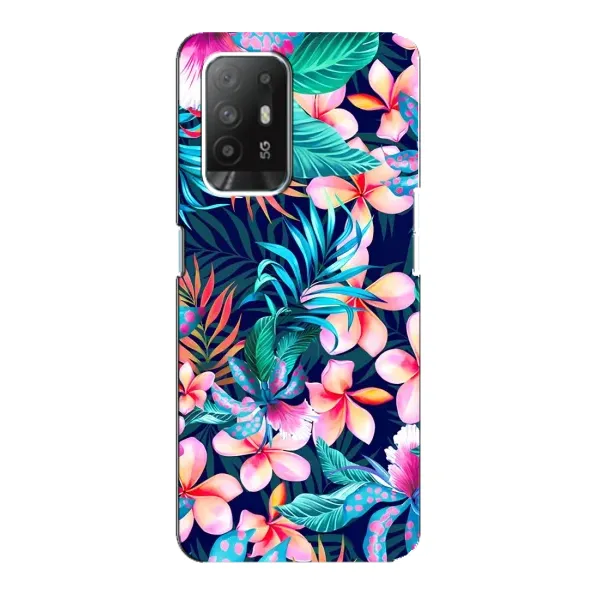 Чехол с принтом «Красочные цветы» для OPPO Reno 5z