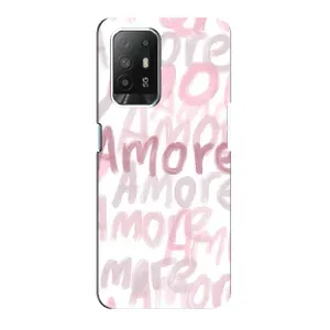 Чохол з розовим принтом для Oppo Reno 5z (Аморе любов)