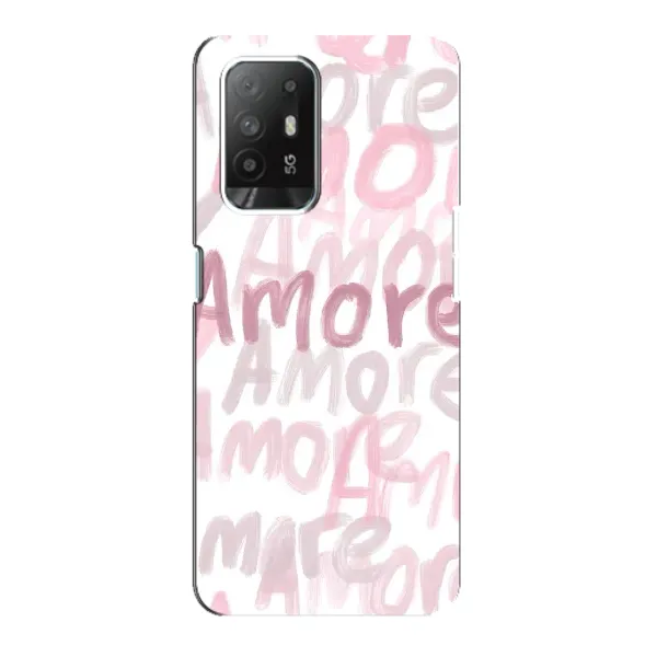 Чохол з принтом «Аморе любов» для OPPO Reno 5z
