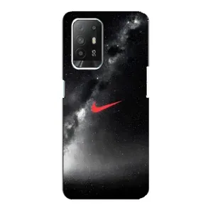 Чохол для Oppo Reno 5z - з принтом Найк (AlphaPrint) (Найк червоний)