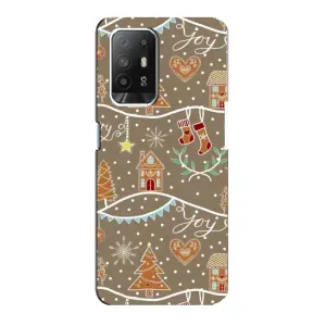 Новорічні, Святкові Чохли для Oppo Reno 5z - 2024 год (Новорічні пряники)