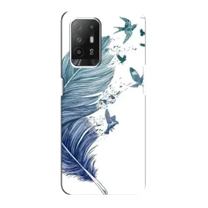 Чохол з картинкою (Стильні) OPPO Рeнo 5з - (AlphaPrint) (Перо)