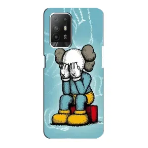 Чохли для Oppo Reno 5z - Bearbrick Louis Vuitton (PREMIUMPrint) (Плач Bearbrick)