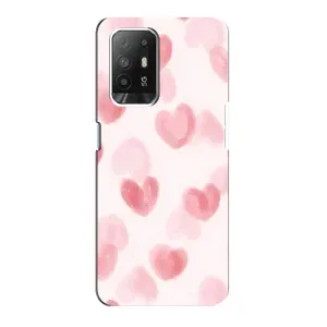 Чехол с розовым рисунком для Oppo Reno 5z