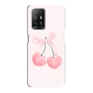 Чохол з розовим принтом для Oppo Reno 5z (Рожеві вишні)