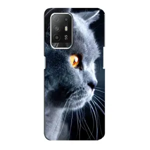 Чехлы с Котиками для Oppo Reno 5z (VPrint) (Серый Кот)