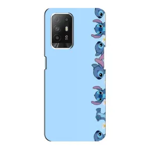 Чохол з принтом Стіч на OPPO Reno 5z (Стіч фон)