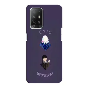 Чехлы Венсдей на Oppo Reno 5z Уэнсдей (AlphaPrint) (Уэнздей и подруга)