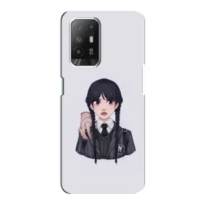 Чехлы Венсдей на Oppo Reno 5z Уэнсдей (AlphaPrint) (Уэнздей и Вещь)