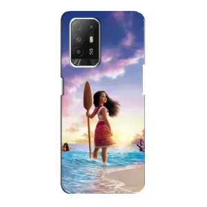 Чехол с мультфильмом Моана Oppo Reno 5z (Моана с веслом)