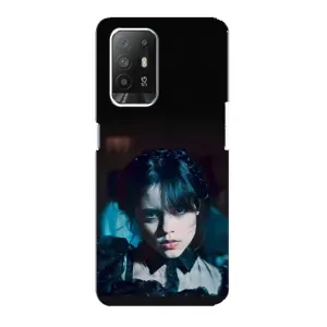 Чехлы Венсдей на Oppo Reno 5z Уэнсдей (AlphaPrint) (взгляд Уэнздей)