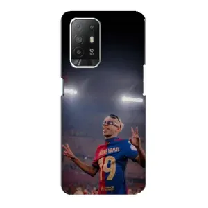 Чехол с футболистом Ламин Ямаль Oppo Reno 5z (Ямаль на стадионе)