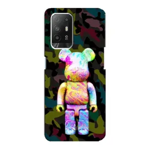 Чохли для Oppo Reno 5z - Bearbrick Louis Vuitton (PREMIUMPrint) (Яскравий Bearbrick)