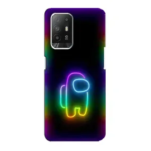 Чехол Амонг Ас для Oppo Reno 5z (AlphaPrint) (Яркий скин)