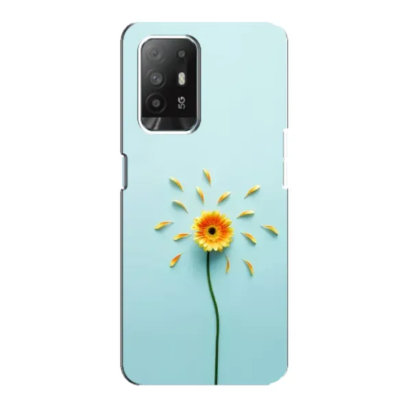 Чохол з принтом «Жовта квітка» для OPPO Reno 5z
