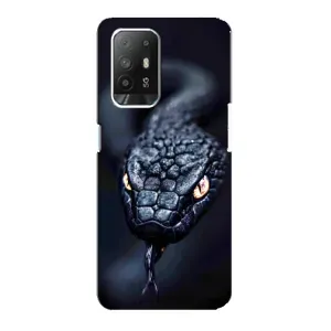 Чехол с принтом «Черная змея» для OPPO Reno 5z