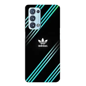 Чехлы Адидас для Oppo Reno6 Pro Plus 5G (AlphaPrint) (Адидас с полосами)
