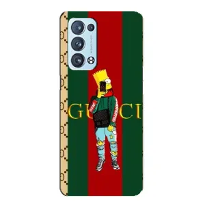 Брендновые Чехлы для Oppo Reno6 Pro Plus 5G - (PREMIUMPrint) (Барт ГУЧЧИ)