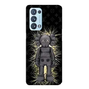 Чехлы для Oppo Reno6 Pro Plus 5G - Bearbrick Louis Vuitton (PREMIUMPrint) (Bearbrick LV)