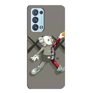 Чехлы для Oppo Reno6 Pro Plus 5G - Bearbrick Louis Vuitton (PREMIUMPrint) (Беарбрик Джордан)