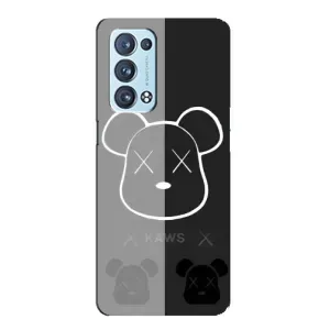 Чехлы для Oppo Reno6 Pro Plus 5G - Bearbrick Louis Vuitton (PREMIUMPrint) (БеарБрик глаза)