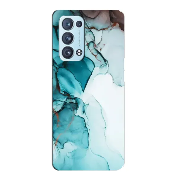 Чехол с принтом «Бирюзовый мрамор» для OPPO Reno6 Pro Plus 5G Чехол с принтом «Бирюзовый мрамор» для OPPO Reno6 Pro Plus 5G
