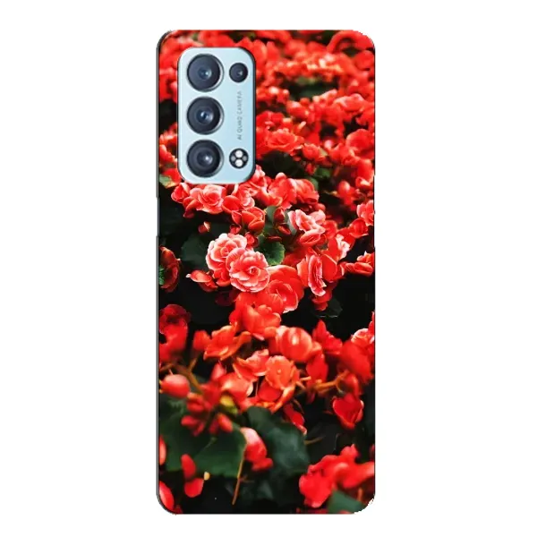 Чехол с принтом «Цветы красные» для OPPO Reno6 Pro Plus 5G Чехол с принтом «Цветы красные» для OPPO Reno6 Pro Plus 5G