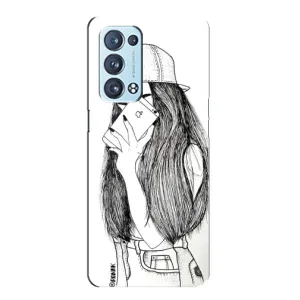 Чехол с печатью для Oppo Reno6 Pro Plus 5G - (Мода) (AlphaPrint) (Фото девочки)
